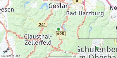 Google Map of Schulenberg im Oberharz