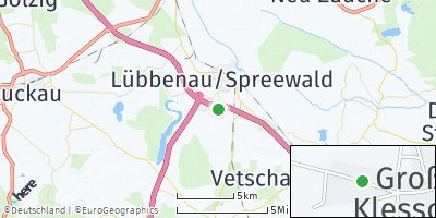 Google Map of Groß-Klessow