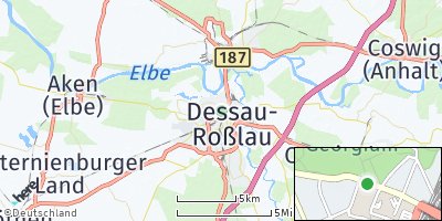 Google Map of Dessau-Roßlau