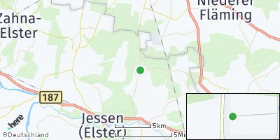 Google Map of Mügeln bei Jessen
