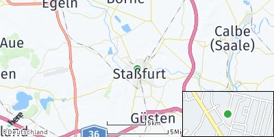 Google Map of Staßfurt