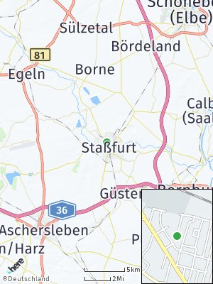 Here Map of Staßfurt