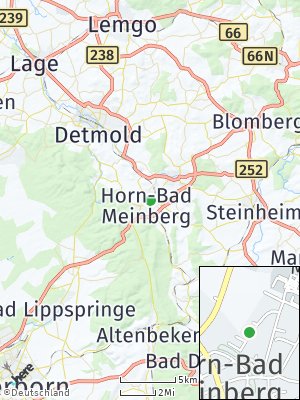 Here Map of Horn-Bad Meinberg
