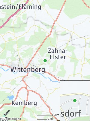 Here Map of Abtsdorf bei Wittenberg