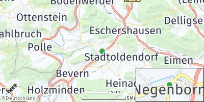 Google Map of Negenborn bei Holzminden