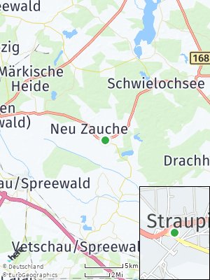Here Map of Straupitz