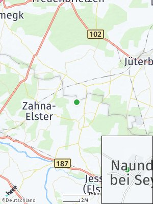 Here Map of Naundorf bei Seyda