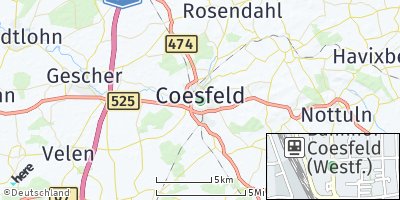 Google Map of Coesfeld