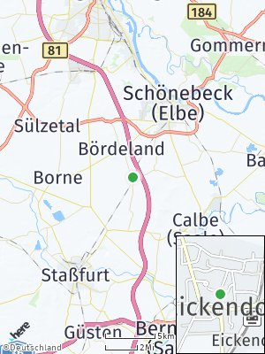 Here Map of Eickendorf bei Schönebeck