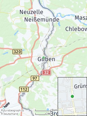 Here Map of Guben