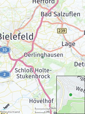 Here Map of Oerlinghausen