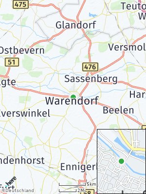 Here Map of Warendorf