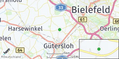 Google Map of Hollen bei Gütersloh
