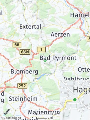 Here Map of Hagen bei Bad Pyrmont