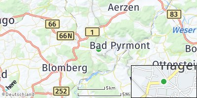 Google Map of Hagen bei Bad Pyrmont