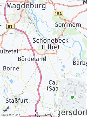 Here Map of Eggersdorf bei Schönebeck