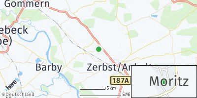 Google Map of Moritz bei Zerbst