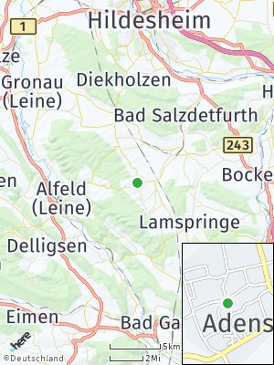 Here Map of Adenstedt bei Alfeld
