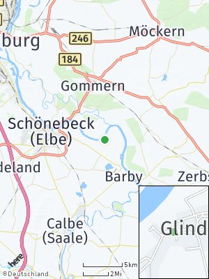Here Map of Glinde bei Schönebeck