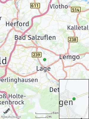 Here Map of Hagen bei Lage