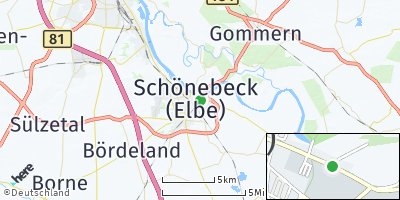 Google Map of Schönebeck