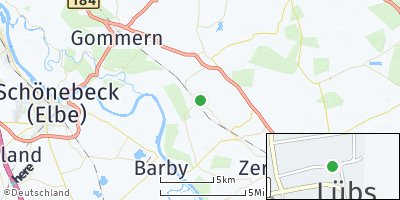 Google Map of Lübs bei Zerbst
