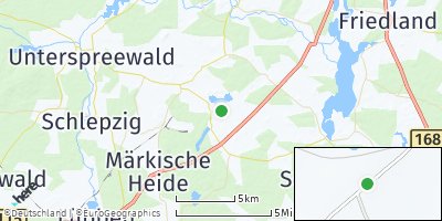 Google Map of Märkische Heide