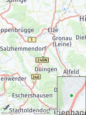 Here Map of Marienhagen bei Alfeld