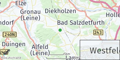 Google Map of Westfeld bei Alfeld
