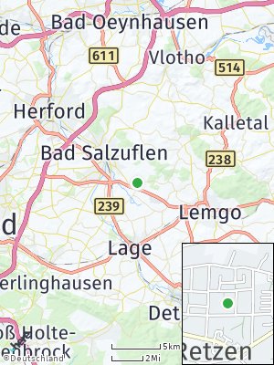 Here Map of Retzen über Lage
