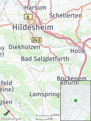 Here Map of Bad Salzdetfurth