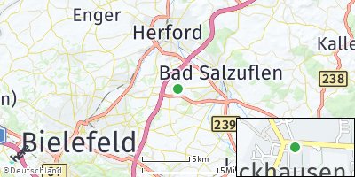 Google Map of Lockhausen über Herford