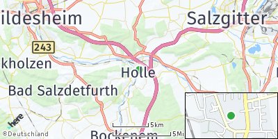 Google Map of Holle bei Hildesheim