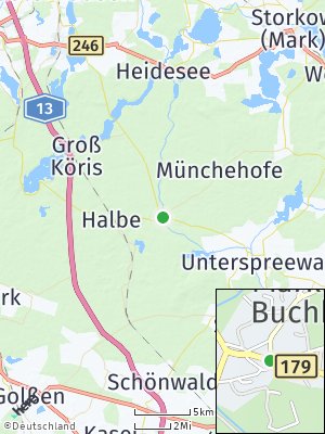 Here Map of Märkisch Buchholz