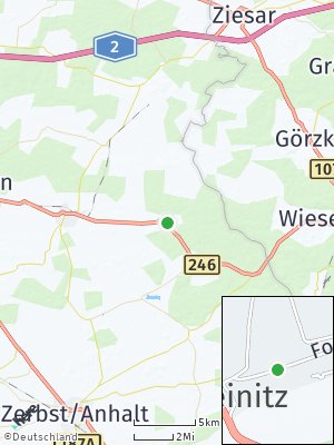 Here Map of Schweinitz bei Zerbst