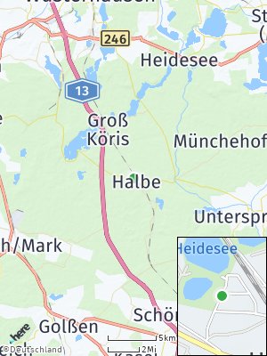 Here Map of Halbe