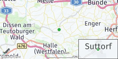 Google Map of Suttorf bei Melle