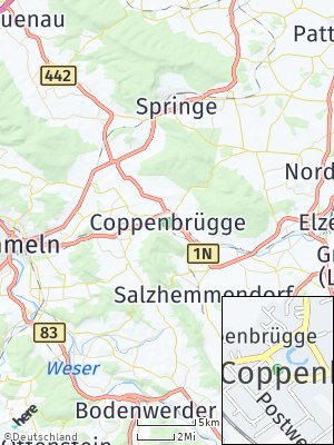 Here Map of Coppenbrügge