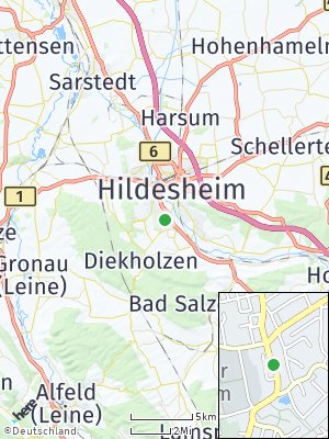 Here Map of Ochtersum über Hildesheim