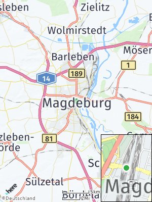 Here Map of Magdeburg