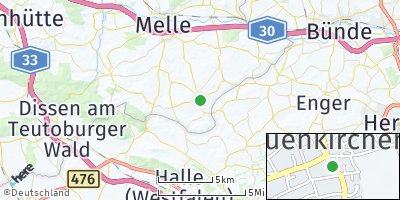 Google Map of Neuenkirchen bei Melle
