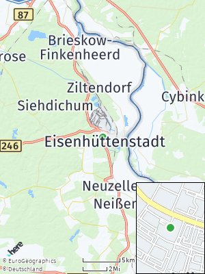 Here Map of Eisenhüttenstadt