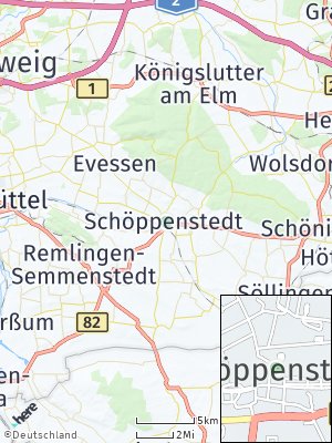 Here Map of Schöppenstedt