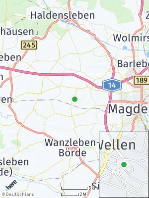 Here Map of Wellen bei Magdeburg