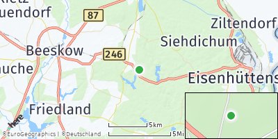 Google Map of Grunow-Dammendorf