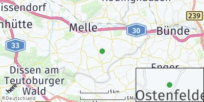 Google Map of Ostenfelde bei Melle