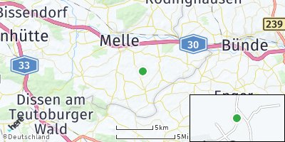 Google Map of Insingdorf bei Melle