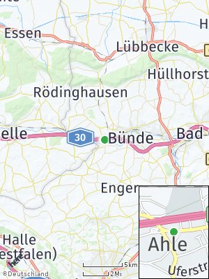 Here Map of Ahle bei Bünde