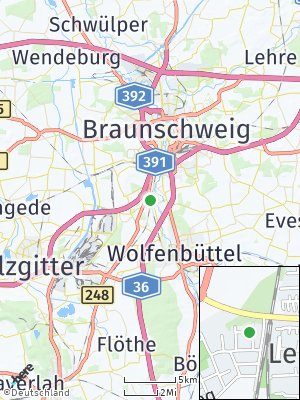 Here Map of Leiferde bei Braunschweig