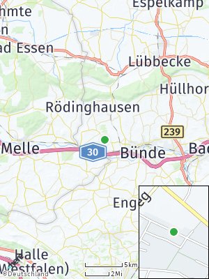 Here Map of Holsen bei Bünde